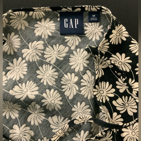 GAP Black and White Spaghetti Strap Midi Sundress - Picture 4 of 4